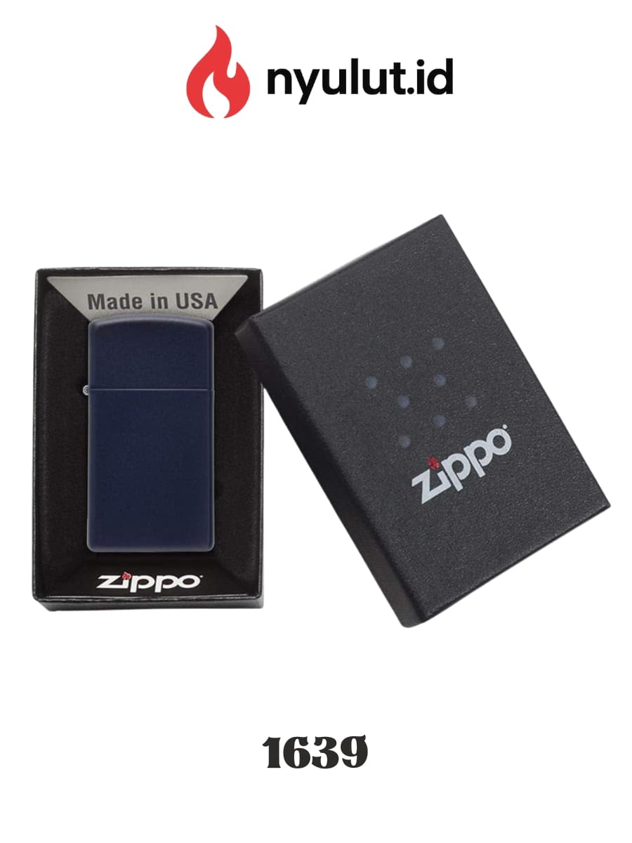 Preview Zippo 1639 Slim® Navy Matte Made in USA - 3