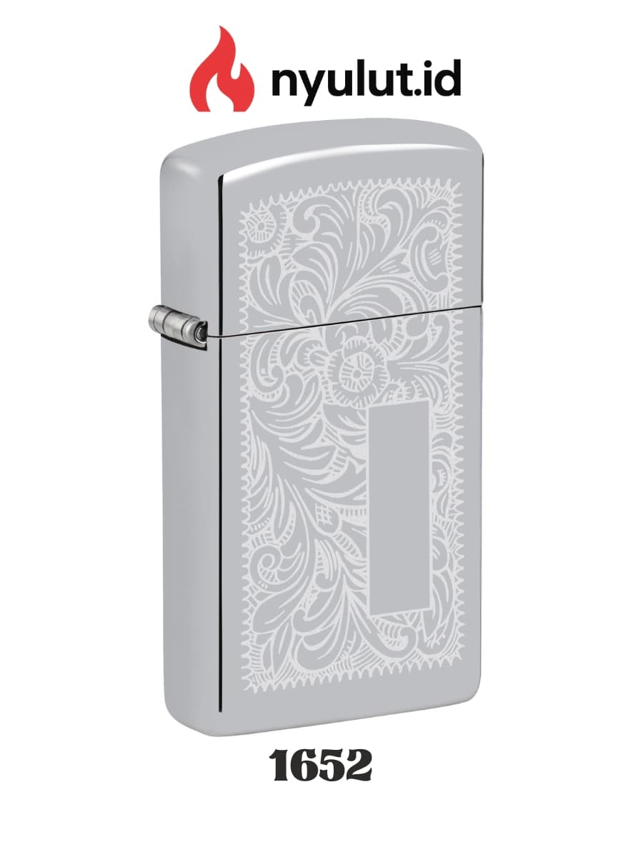 Preview Zippo 1652 Slim® Chrome Venetian® Made in USA - 4
