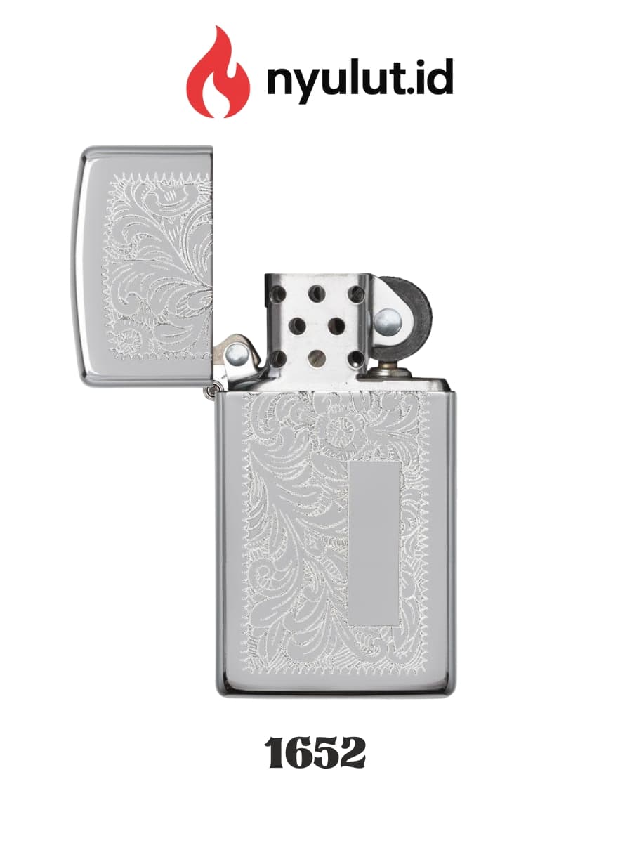 Preview Zippo 1652 Slim® Chrome Venetian® Made in USA - 3