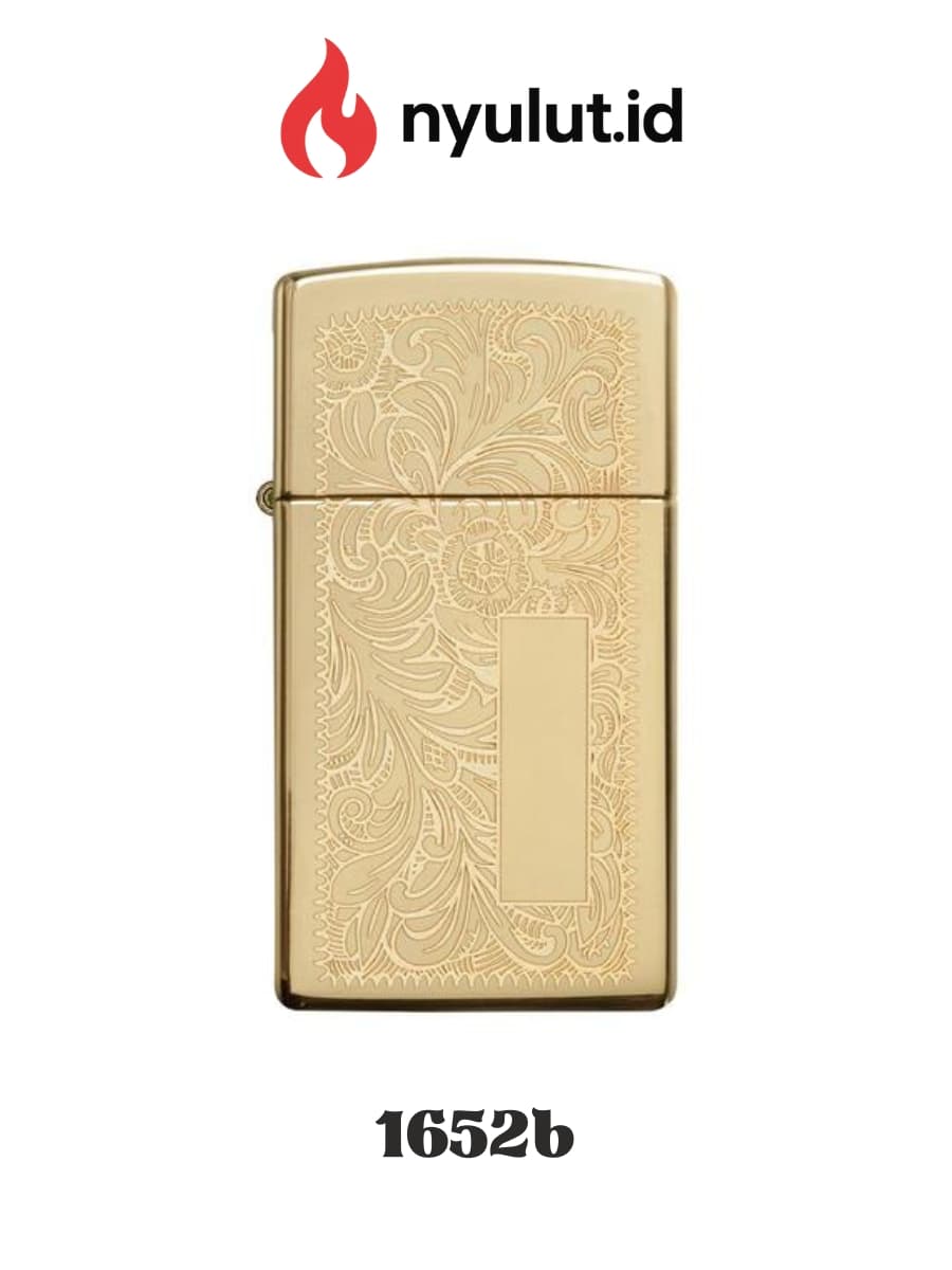 Zippo 1652b SlimⓇ Brass VenetianⓇ Made in USA