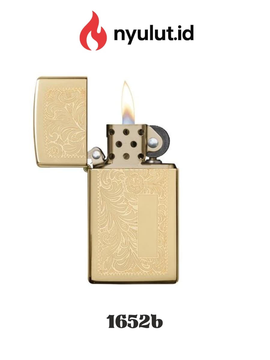 Preview Zippo 1652b SlimⓇ Brass VenetianⓇ Made in USA - 3