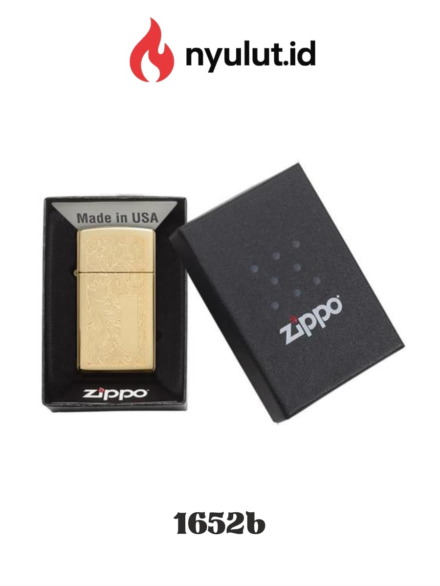 Preview Zippo 1652b SlimⓇ Brass VenetianⓇ Made in USA - 5