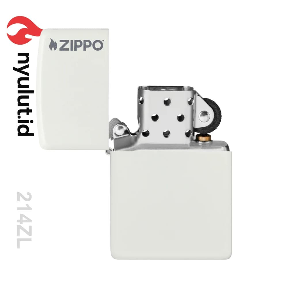 Preview Zippo 214ZL Classic White Matte Zippo Logo Made in USA - 3