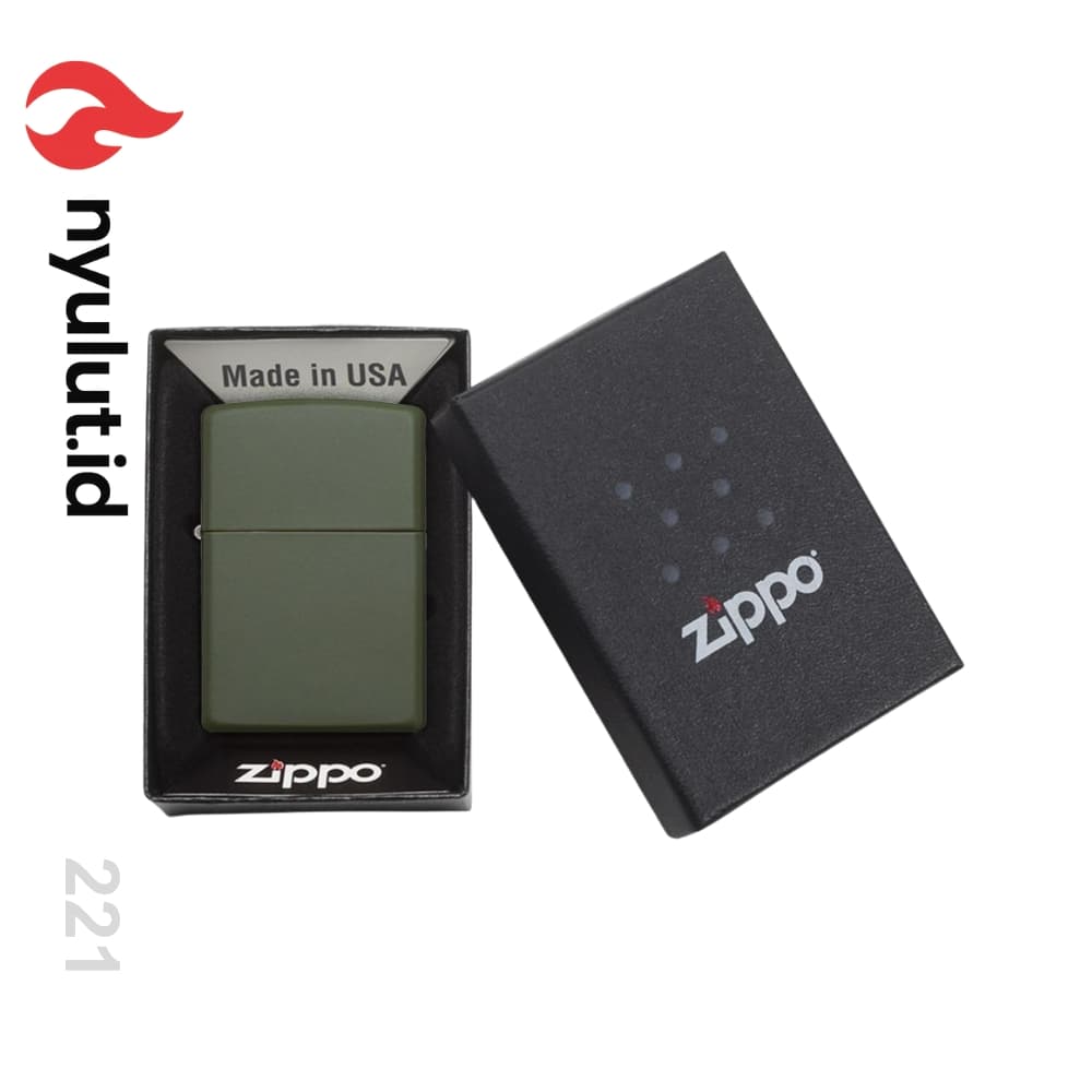 Preview Zippo 221 Green Matte Made in USA - 3