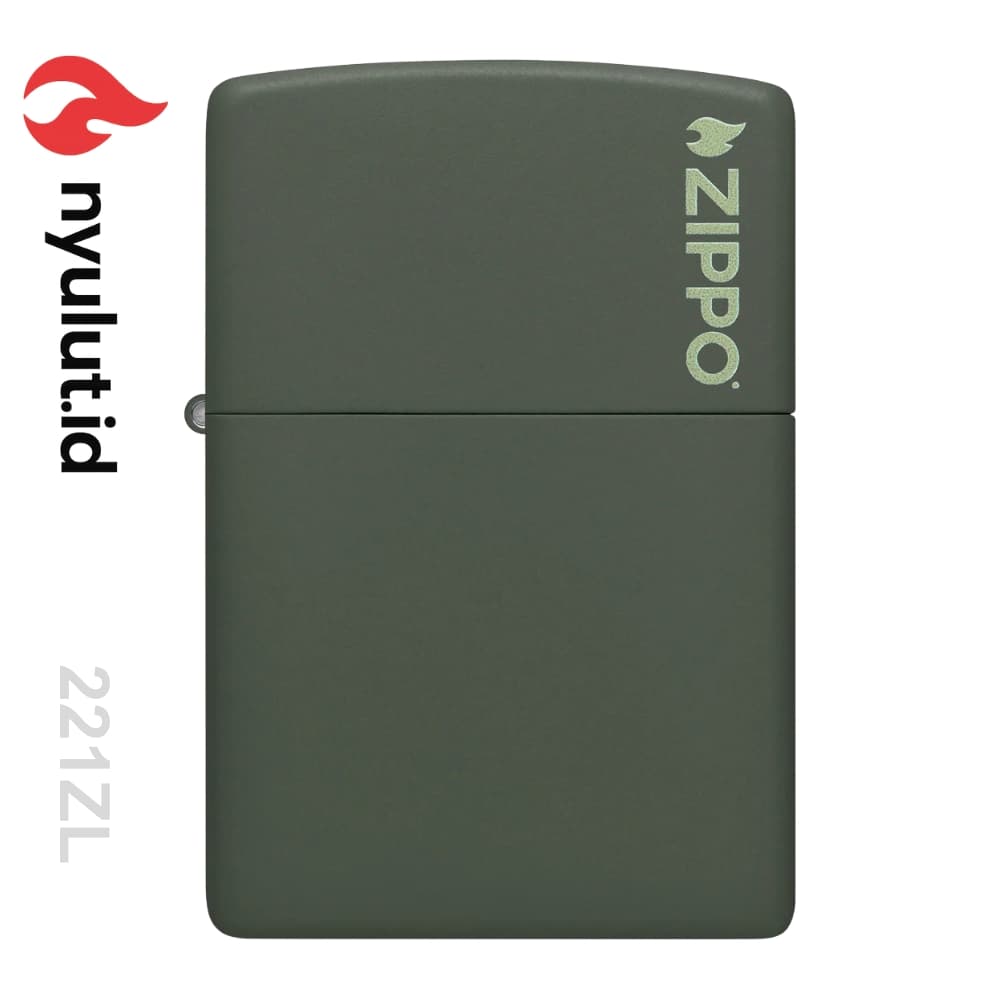 Zippo 221ZL Classic Green Matte Zippo Logo Made in USA