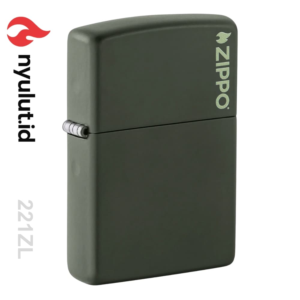 Preview Zippo 221ZL Classic Green Matte Zippo Logo Made in USA - 2