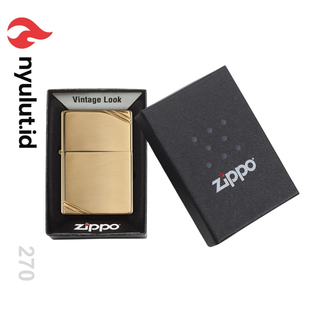 Preview Zippo 270 VINTAGE HIGH POLISH BRASS Made in USA - 2