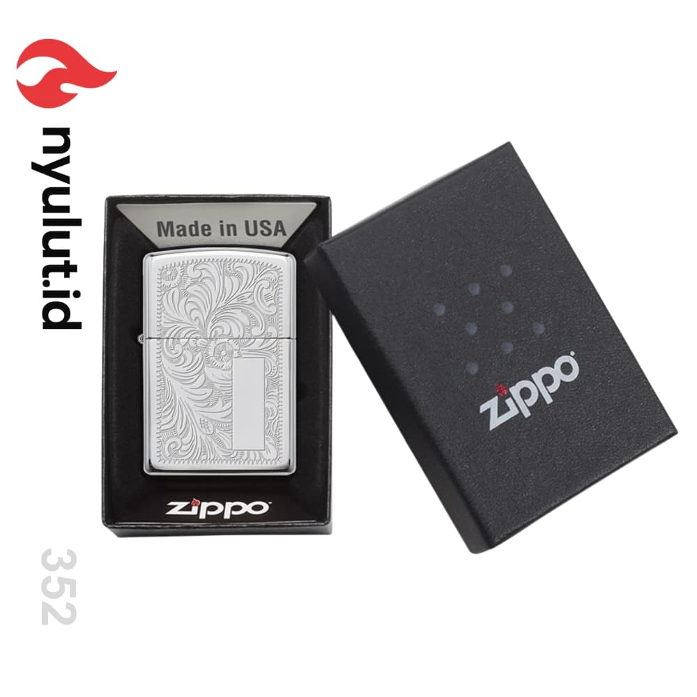Preview Zippo 352 VENETIAN CHROME Made in USA - 2