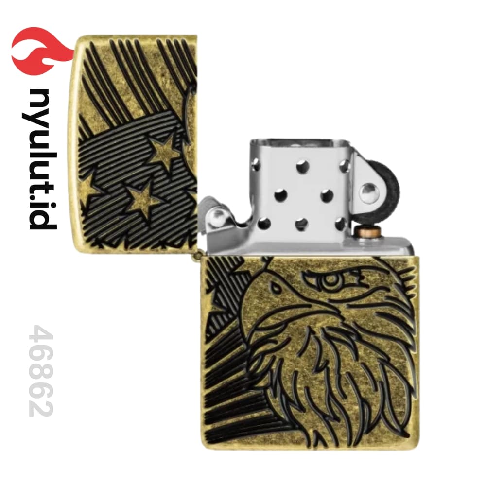Preview Zippo 46862 Eagle and Flag Design Made in USA - 3