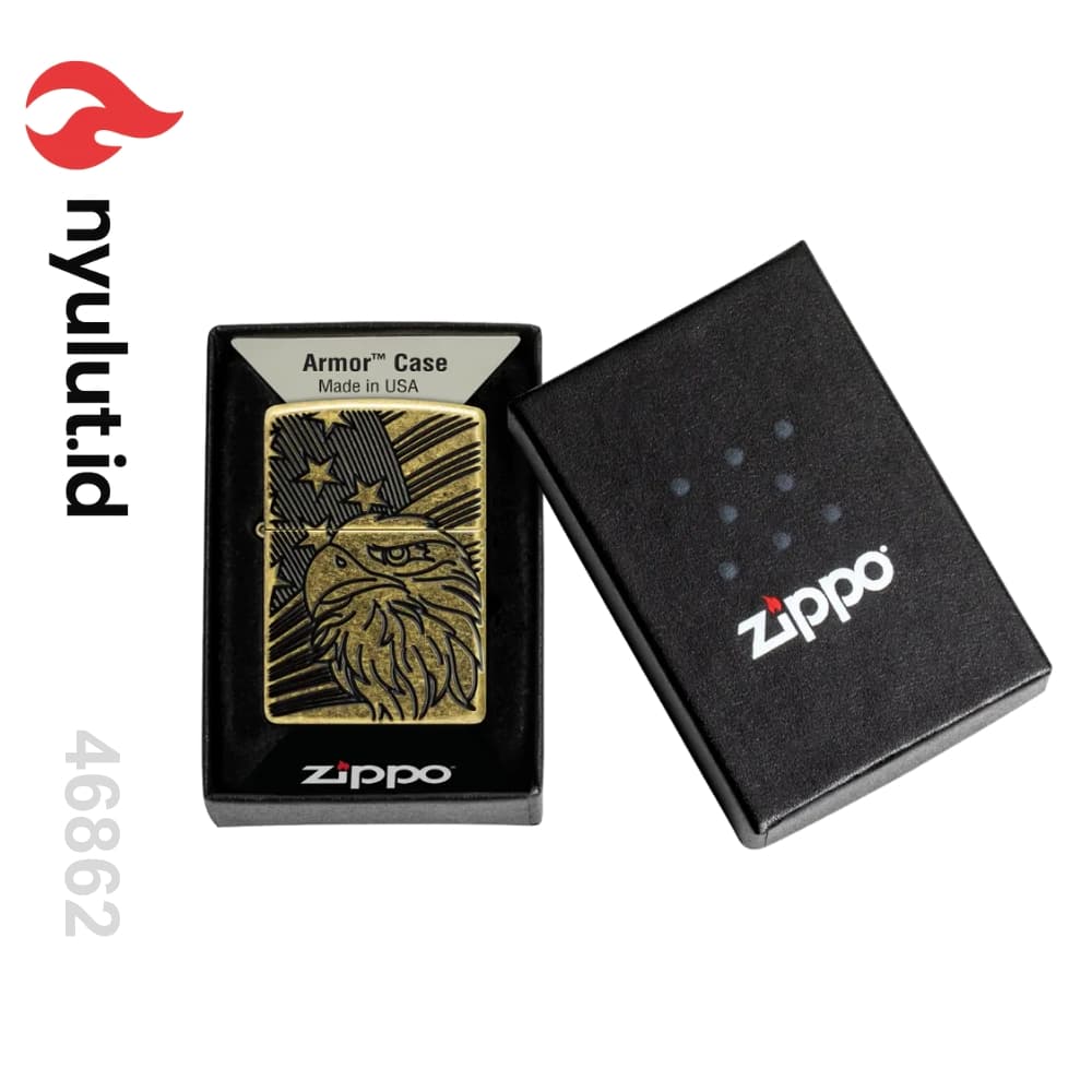 Preview Zippo 46862 Eagle and Flag Design Made in USA - 4