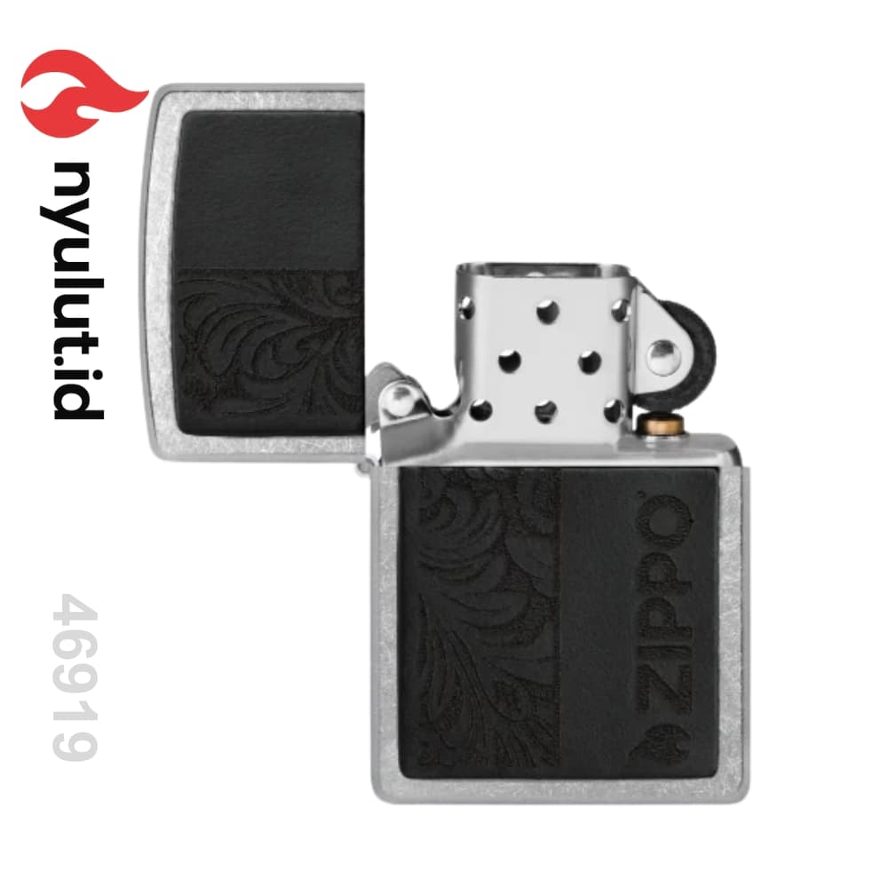 Preview Zippo 46919 Black Leather Emblem Made in USA - 3