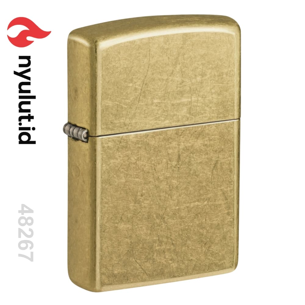 Zippo 48267 Regular Street Brass Made in USA