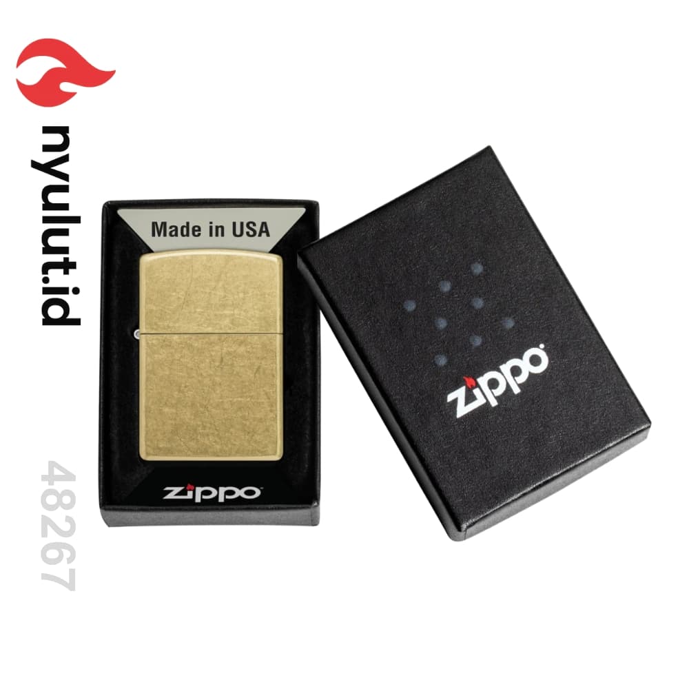 Preview Zippo 48267 Regular Street Brass Made in USA - 4