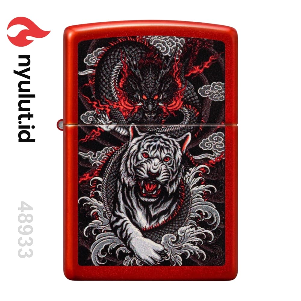 Zippo 48933 Dragon Tiger Design Made in USA
