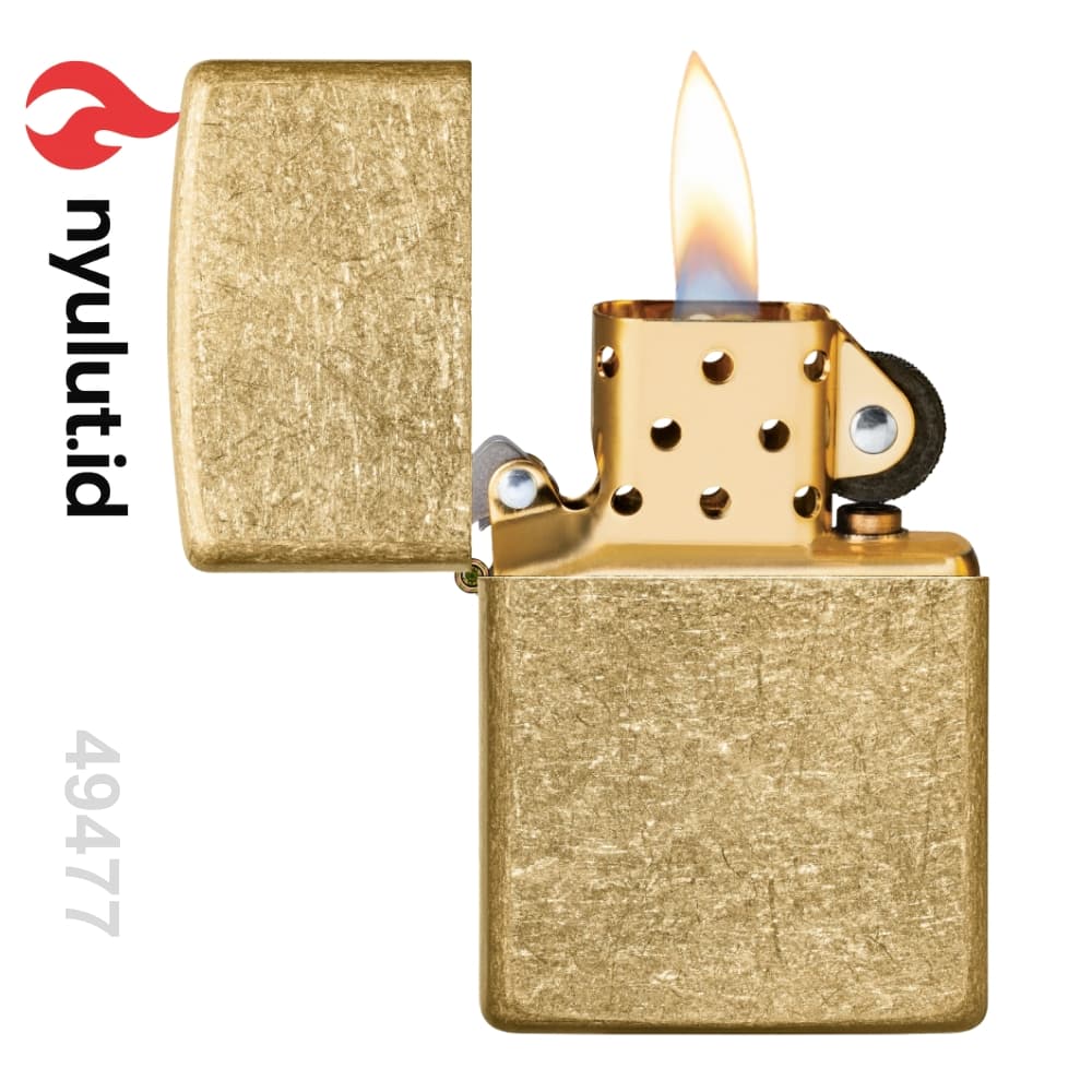 Preview Zippo 49477 Regular Tumbled Brass Made in USA - 4