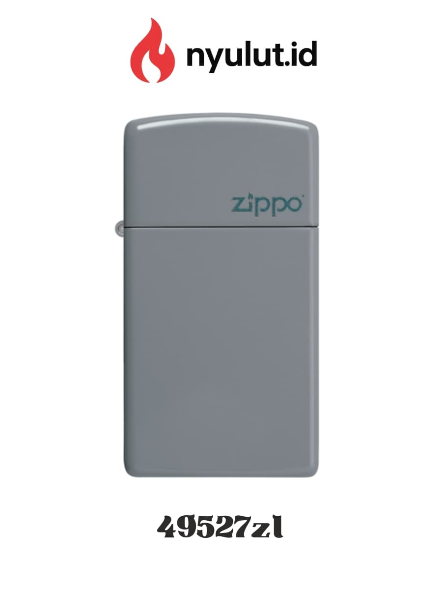Zippo 49527zl SlimⓇ Flat Grey With Zippo Logo Made in USA