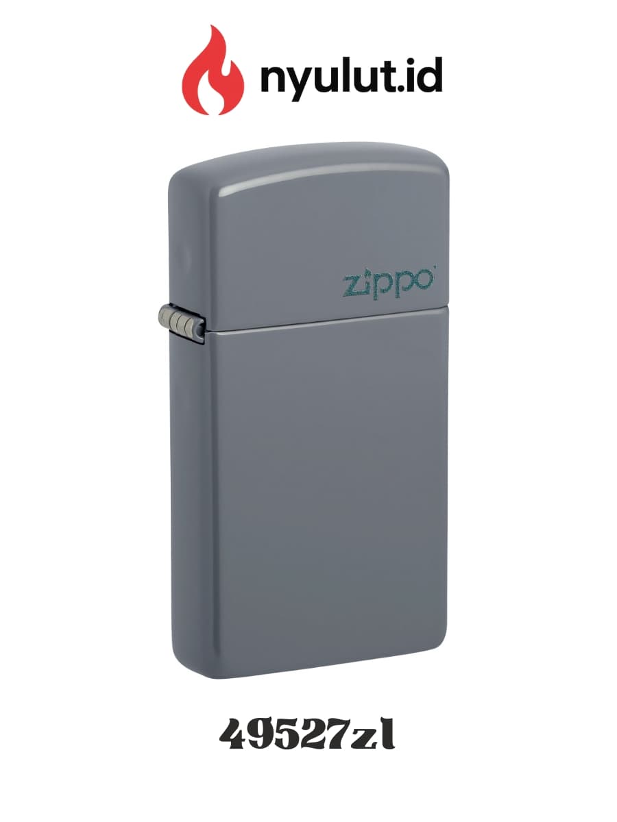 Preview Zippo 49527zl SlimⓇ Flat Grey With Zippo Logo Made in USA - 2