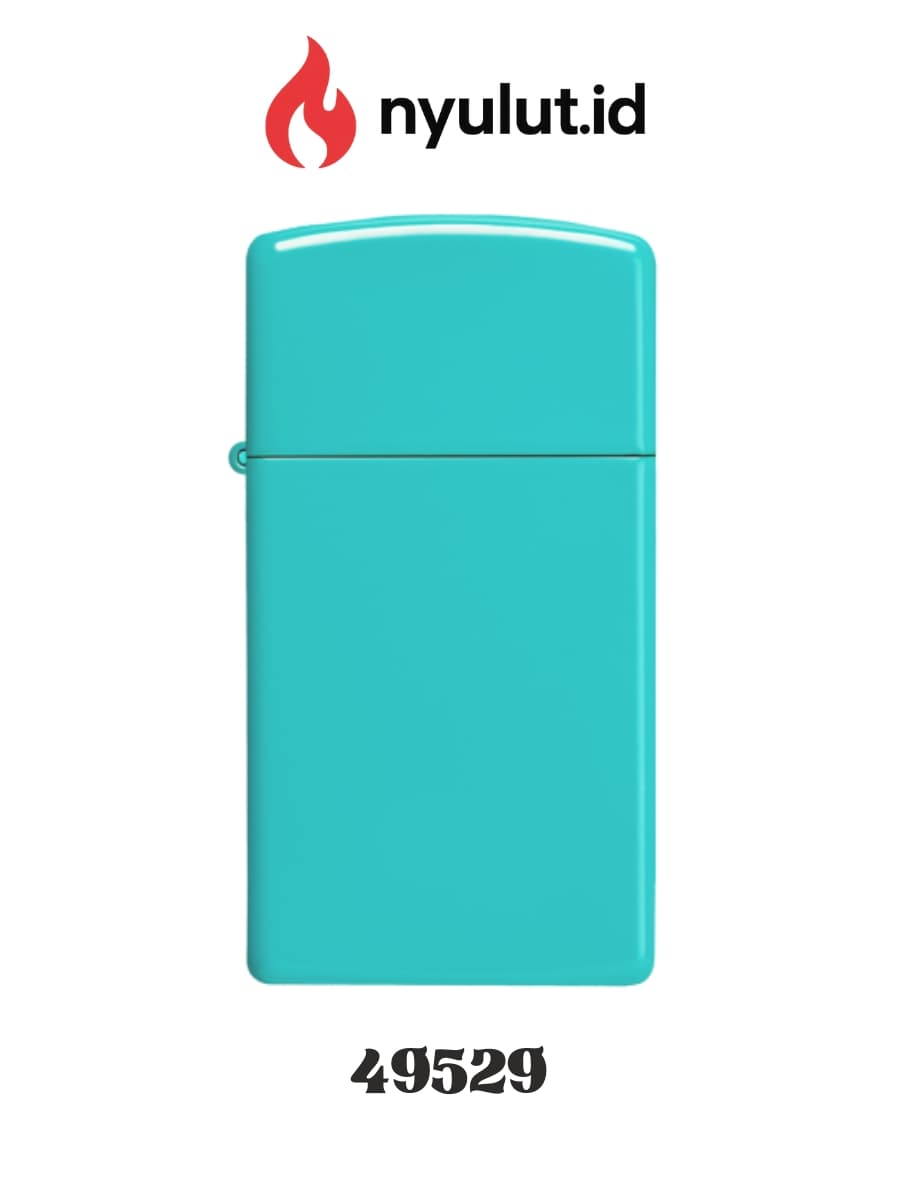 Preview Zippo 49529 SlimⓇ Flat Turquoise Made in USA - 2
