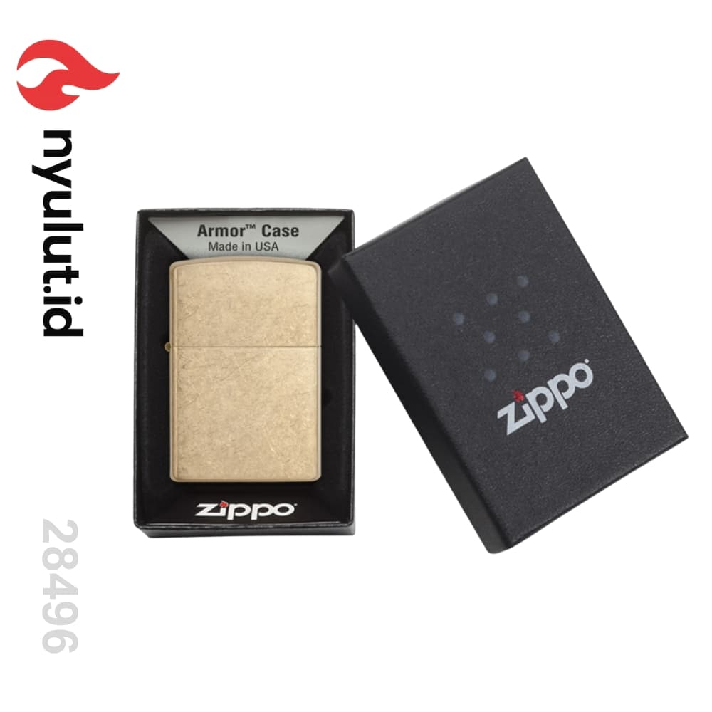 Preview Zippo 28496 Armor® Tumbled Brass Made in USA - 4