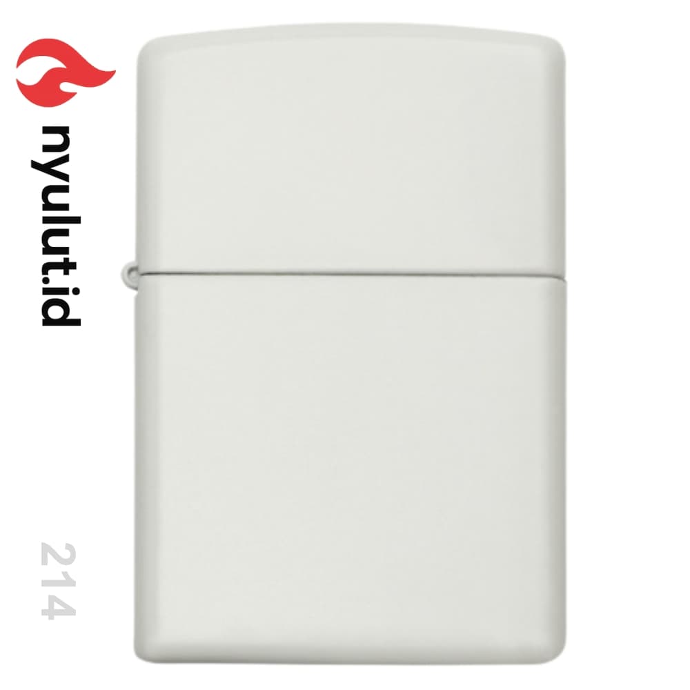 Zippo 214 White Matte Made in USA