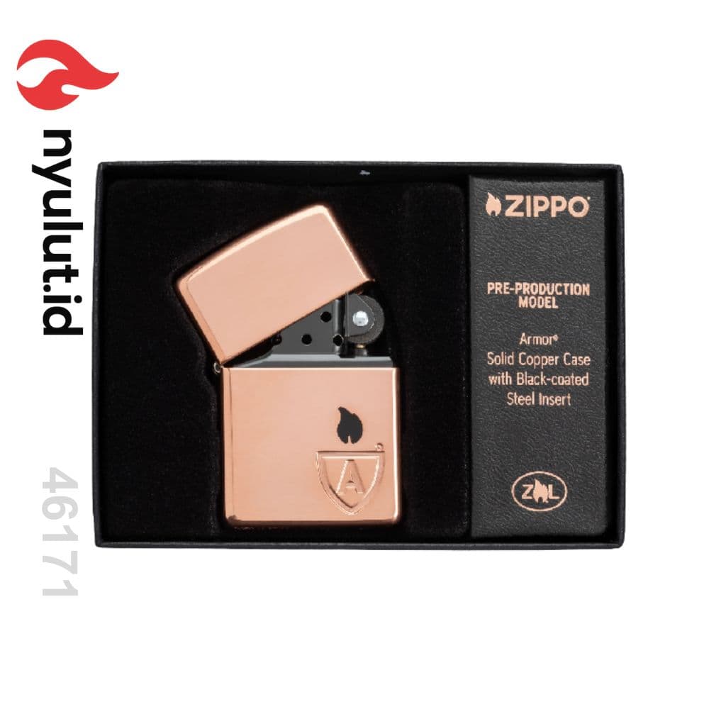 Preview Zippo 46171 Zippo Armor Solid Copper with Logo Made in USA - 3