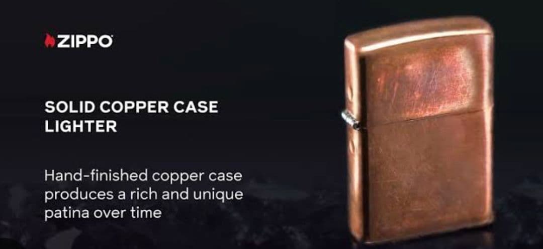 Preview Zippo 46171 Zippo Armor Solid Copper with Logo Made in USA - 6